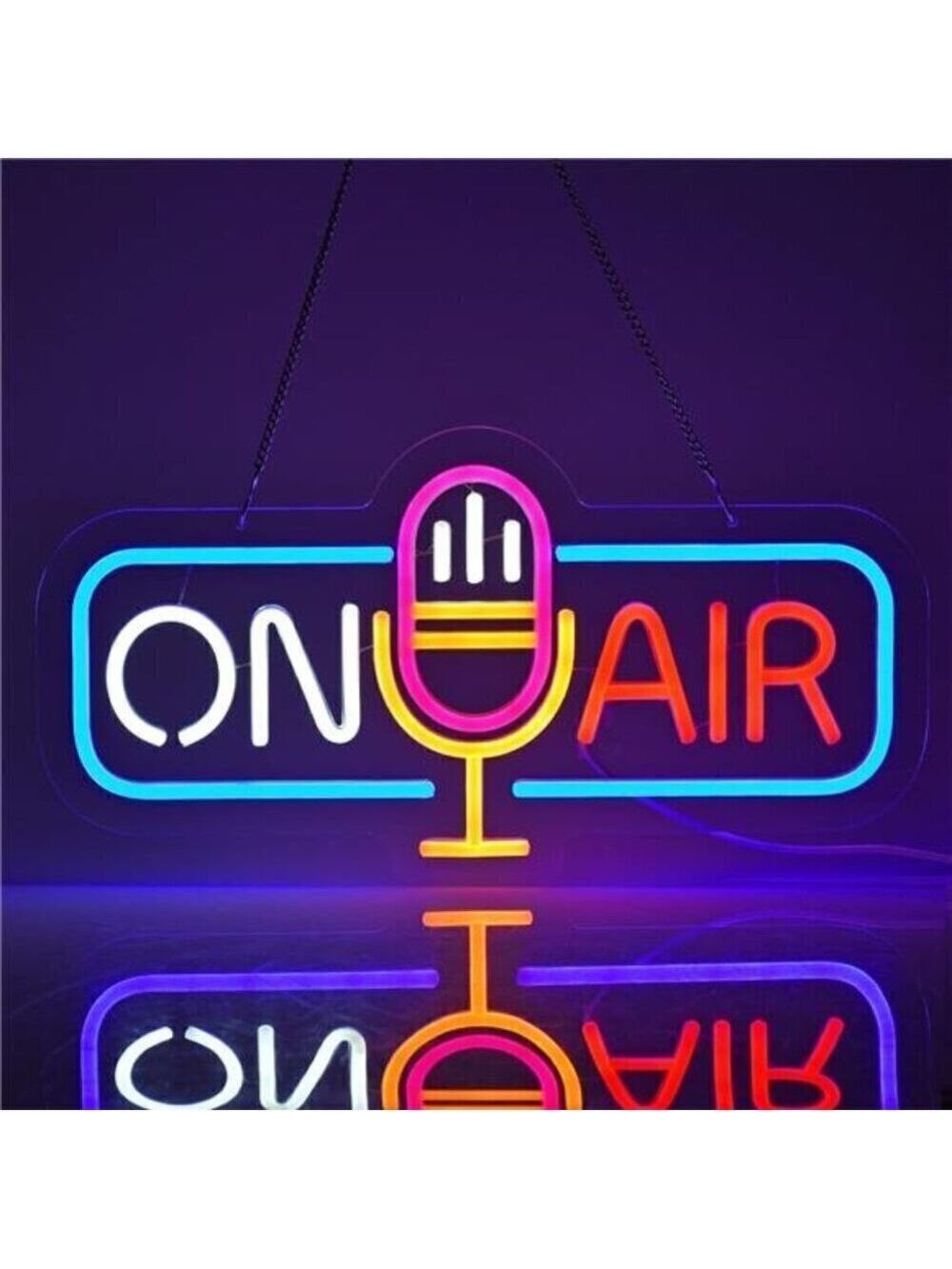 Neon Sign Wall Decor Live On Air Beer Bar Home Bedroom Man Cave Office Hotel Pub